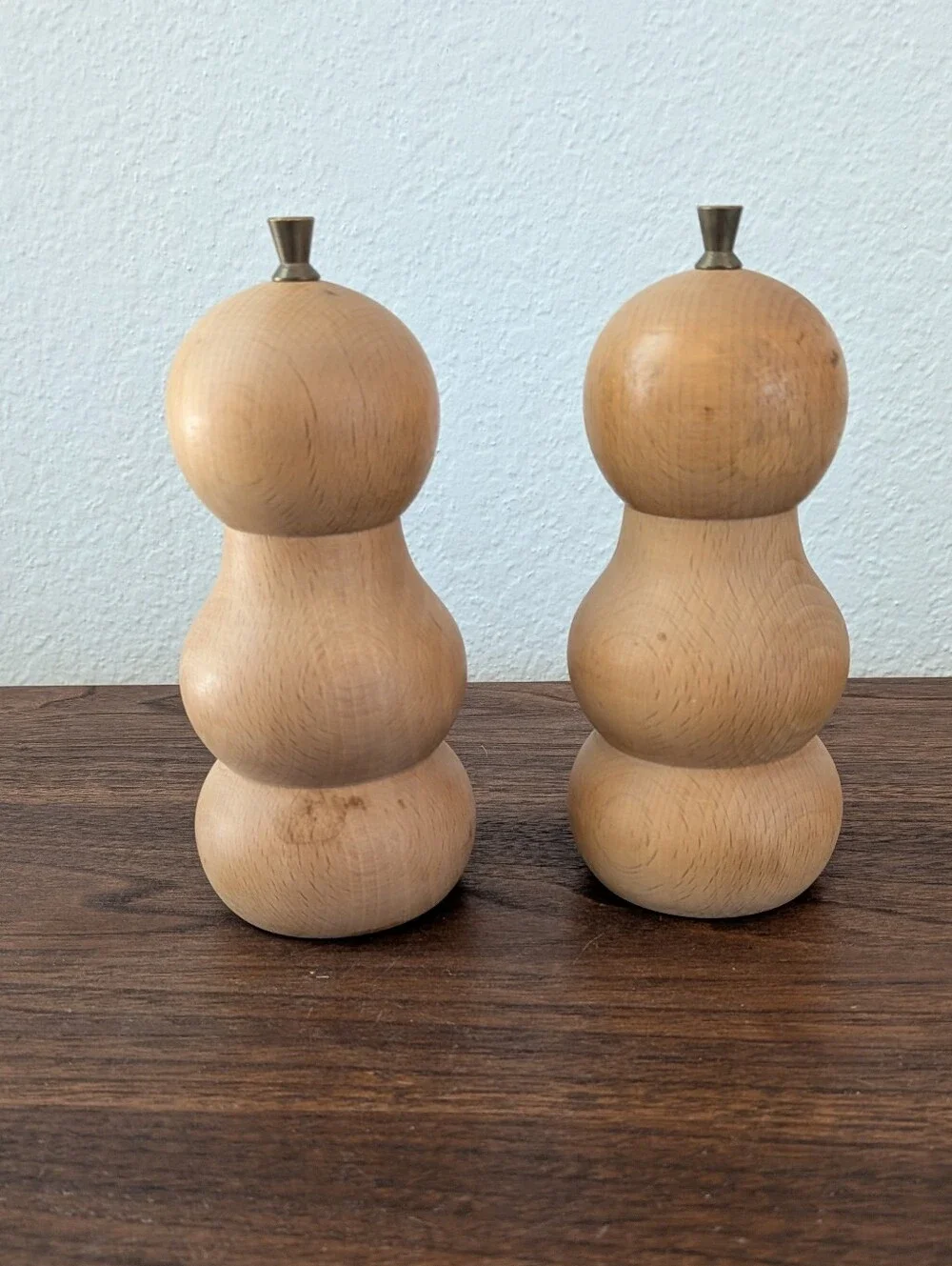 Vintage Denmark Mid-Century Salt And Pepper Grinders 6